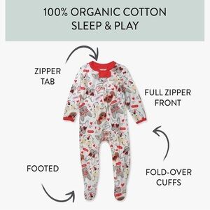 Valentine’s Day Heart Print Kids One Piece